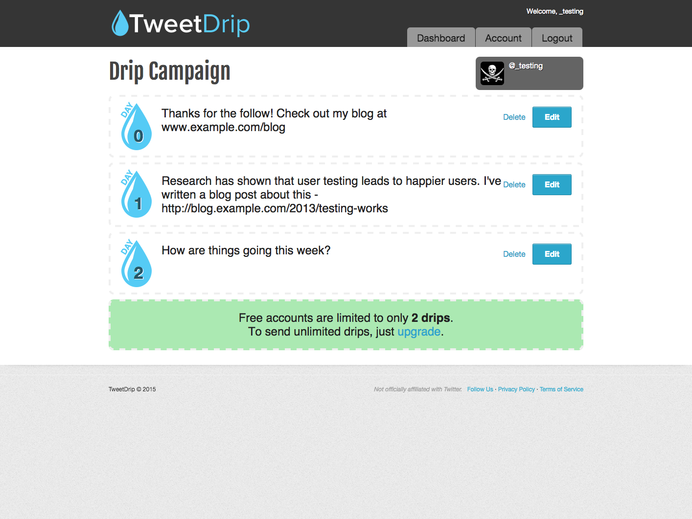 TweetDrip